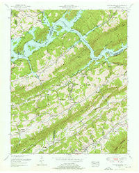 Powder Springs Tennessee Historical topographic map, 1:24000 scale, 7.5 X 7.5 Minute, Year 1952