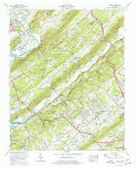 Powell Tennessee Historical topographic map, 1:24000 scale, 7.5 X 7.5 Minute, Year 1976