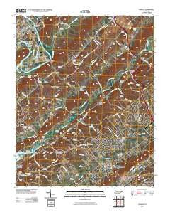 Powell Tennessee Historical topographic map, 1:24000 scale, 7.5 X 7.5 Minute, Year 2010