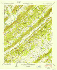 Powell Station Tennessee Historical topographic map, 1:24000 scale, 7.5 X 7.5 Minute, Year 1941