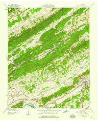 Pressmens Home Tennessee Historical topographic map, 1:24000 scale, 7.5 X 7.5 Minute, Year 1940