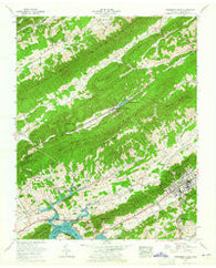 Pressmens Home Tennessee Historical topographic map, 1:24000 scale, 7.5 X 7.5 Minute, Year 1961