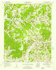 Primm Springs Tennessee Historical topographic map, 1:24000 scale, 7.5 X 7.5 Minute, Year 1951