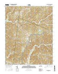 Primm Springs Tennessee Current topographic map, 1:24000 scale, 7.5 X 7.5 Minute, Year 2016