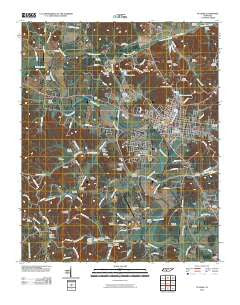 Pulaski Tennessee Historical topographic map, 1:24000 scale, 7.5 X 7.5 Minute, Year 2010