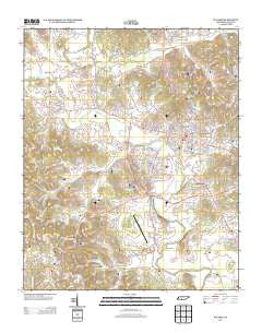 Pulaski Tennessee Historical topographic map, 1:24000 scale, 7.5 X 7.5 Minute, Year 2013