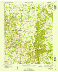 Puryear Tennessee Historical topographic map, 1:24000 scale, 7.5 X 7.5 Minute, Year 1950
