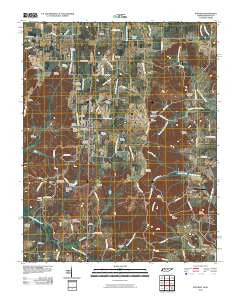 Puryear Tennessee Historical topographic map, 1:24000 scale, 7.5 X 7.5 Minute, Year 2010