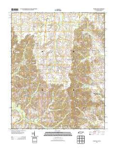 Puryear Tennessee Historical topographic map, 1:24000 scale, 7.5 X 7.5 Minute, Year 2013