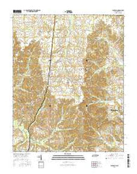 Puryear Tennessee Current topographic map, 1:24000 scale, 7.5 X 7.5 Minute, Year 2016