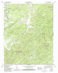 Rafter Tennessee Historical topographic map, 1:24000 scale, 7.5 X 7.5 Minute, Year 1957