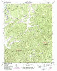 Rafter Tennessee Historical topographic map, 1:24000 scale, 7.5 X 7.5 Minute, Year 1957
