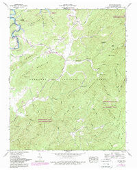 Rafter Tennessee Historical topographic map, 1:24000 scale, 7.5 X 7.5 Minute, Year 1984
