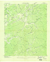 Rafter Tennessee Historical topographic map, 1:24000 scale, 7.5 X 7.5 Minute, Year 1933