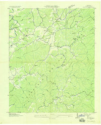 Rafter Tennessee Historical topographic map, 1:24000 scale, 7.5 X 7.5 Minute, Year 1933