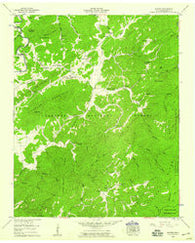 Rafter Tennessee Historical topographic map, 1:24000 scale, 7.5 X 7.5 Minute, Year 1957