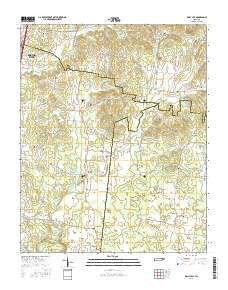 Rally Hill Tennessee Current topographic map, 1:24000 scale, 7.5 X 7.5 Minute, Year 2016