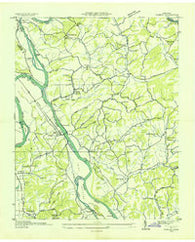 Rankin Tennessee Historical topographic map, 1:24000 scale, 7.5 X 7.5 Minute, Year 1935