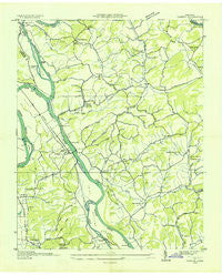 Rankin Tennessee Historical topographic map, 1:24000 scale, 7.5 X 7.5 Minute, Year 1935