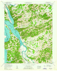 Rankin Tennessee Historical topographic map, 1:24000 scale, 7.5 X 7.5 Minute, Year 1961