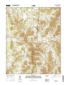 Readyville Tennessee Current topographic map, 1:24000 scale, 7.5 X 7.5 Minute, Year 2016