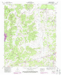 Reagan Tennessee Historical topographic map, 1:24000 scale, 7.5 X 7.5 Minute, Year 1950