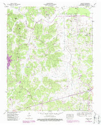 Reagan Tennessee Historical topographic map, 1:24000 scale, 7.5 X 7.5 Minute, Year 1950