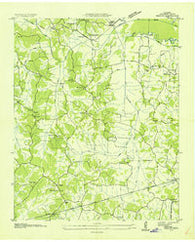 Reagan Tennessee Historical topographic map, 1:24000 scale, 7.5 X 7.5 Minute, Year 1936