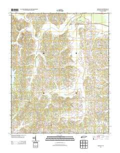 Reagan Tennessee Historical topographic map, 1:24000 scale, 7.5 X 7.5 Minute, Year 2013