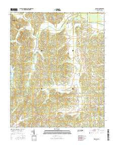 Reagan Tennessee Current topographic map, 1:24000 scale, 7.5 X 7.5 Minute, Year 2016