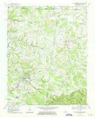 Red Boiling Springs Tennessee Historical topographic map, 1:24000 scale, 7.5 X 7.5 Minute, Year 1968