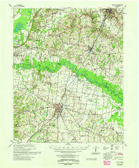 Rialto Tennessee Historical topographic map, 1:62500 scale, 15 X 15 Minute, Year 1962