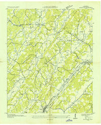 Riceville Tennessee Historical topographic map, 1:24000 scale, 7.5 X 7.5 Minute, Year 1935