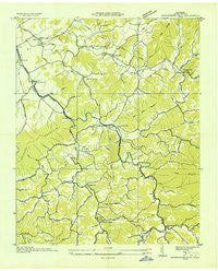 Richardson Cove Tennessee Historical topographic map, 1:24000 scale, 7.5 X 7.5 Minute, Year 1935