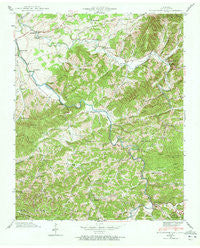 Richardson Cove Tennessee Historical topographic map, 1:24000 scale, 7.5 X 7.5 Minute, Year 1940