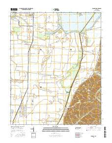 Ridgely Tennessee Current topographic map, 1:24000 scale, 7.5 X 7.5 Minute, Year 2016