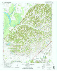 Ripley North Tennessee Historical topographic map, 1:24000 scale, 7.5 X 7.5 Minute, Year 1972