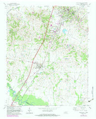 Ripley South Tennessee Historical topographic map, 1:24000 scale, 7.5 X 7.5 Minute, Year 1972