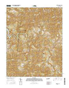 Riverton Tennessee Current topographic map, 1:24000 scale, 7.5 X 7.5 Minute, Year 2016