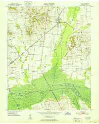 Rives Tennessee Historical topographic map, 1:24000 scale, 7.5 X 7.5 Minute, Year 1951