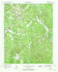 Robbins Tennessee Historical topographic map, 1:24000 scale, 7.5 X 7.5 Minute, Year 1952