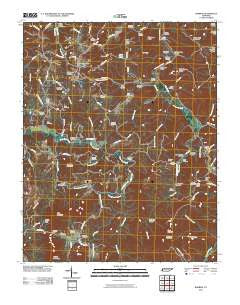 Robbins Tennessee Historical topographic map, 1:24000 scale, 7.5 X 7.5 Minute, Year 2010