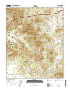 Rockvale Tennessee Current topographic map, 1:24000 scale, 7.5 X 7.5 Minute, Year 2016