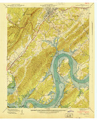 Rockwood Tennessee Historical topographic map, 1:24000 scale, 7.5 X 7.5 Minute, Year 1940