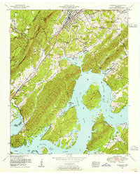Rockwood Tennessee Historical topographic map, 1:24000 scale, 7.5 X 7.5 Minute, Year 1952