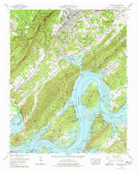 Rockwood Tennessee Historical topographic map, 1:24000 scale, 7.5 X 7.5 Minute, Year 1969