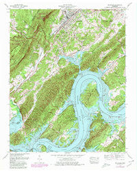 Rockwood Tennessee Historical topographic map, 1:24000 scale, 7.5 X 7.5 Minute, Year 1969