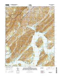 Rockwood Tennessee Current topographic map, 1:24000 scale, 7.5 X 7.5 Minute, Year 2016