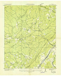 Roddy Tennessee Historical topographic map, 1:24000 scale, 7.5 X 7.5 Minute, Year 1936