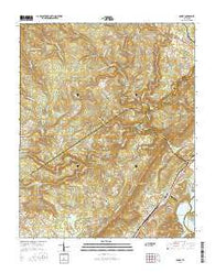 Roddy Tennessee Current topographic map, 1:24000 scale, 7.5 X 7.5 Minute, Year 2016